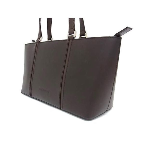 Burberry Leather Handbag Tote Brown - Picture 3 of 9